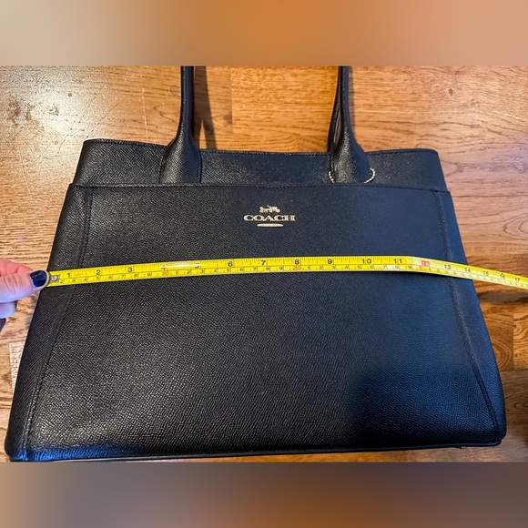 NWOT Coach Black Casey Crossgrain Leather Tote - Picture 12 of 14